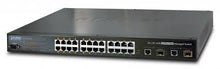 Load image into Gallery viewer, &#39;&#39;Planet 24-Port 10/100Mbps + 2- Gigabit TP/SPF ManagedPoE Switch&#39;&#39;
